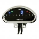 CNC Speedometer m/Turteller - Chrome thumbnail