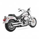V&H Twin Slash Slip-On - Chrome - FLSTF 07-16 thumbnail