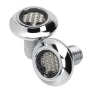 Lowbrow Radius Veihusvetilasjonsbolter - Chrome - TC/M8 99-24 thumbnail