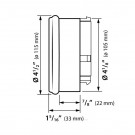 KOSO HD-5 Speedometer - Svart - BT 04-13 thumbnail