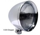 Chopper Frontlykt - Chrome - 5-3/4