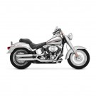V&H Twin Slash Slip-On - Chrome - FLSTF 07-16 thumbnail