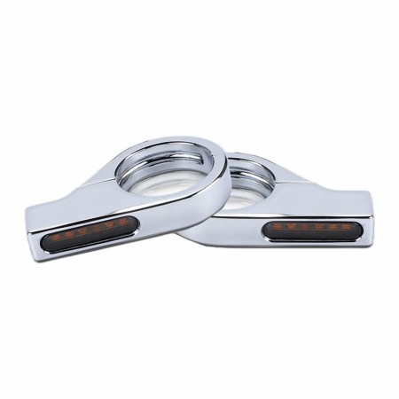 Clamp-On Blinklys - 41mm - Chrome