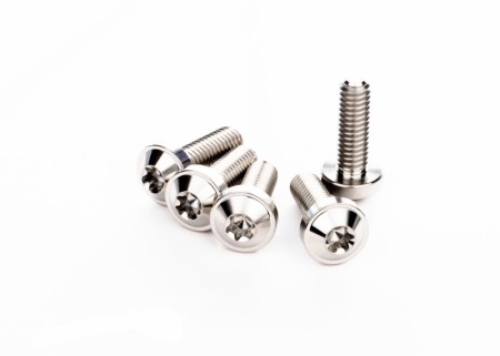 DTC Titanium Bremseskiveskruer - Polert - Front - H-D 84-26