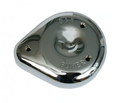 Teardrop Luftfilterdeksel - Chrome - Super E/G